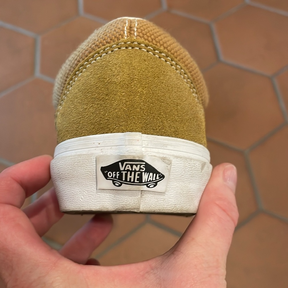 NEW Vans Gold Brown White Heavy Textures Old Skool Men 7 Women 8.5 Sneaker shoes - Picture 5 of 10